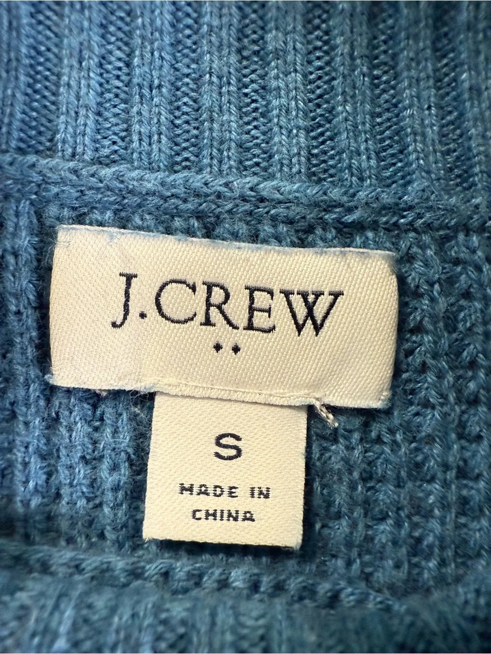 J. Crew Sky Blue Turtleneck Knit Sweater